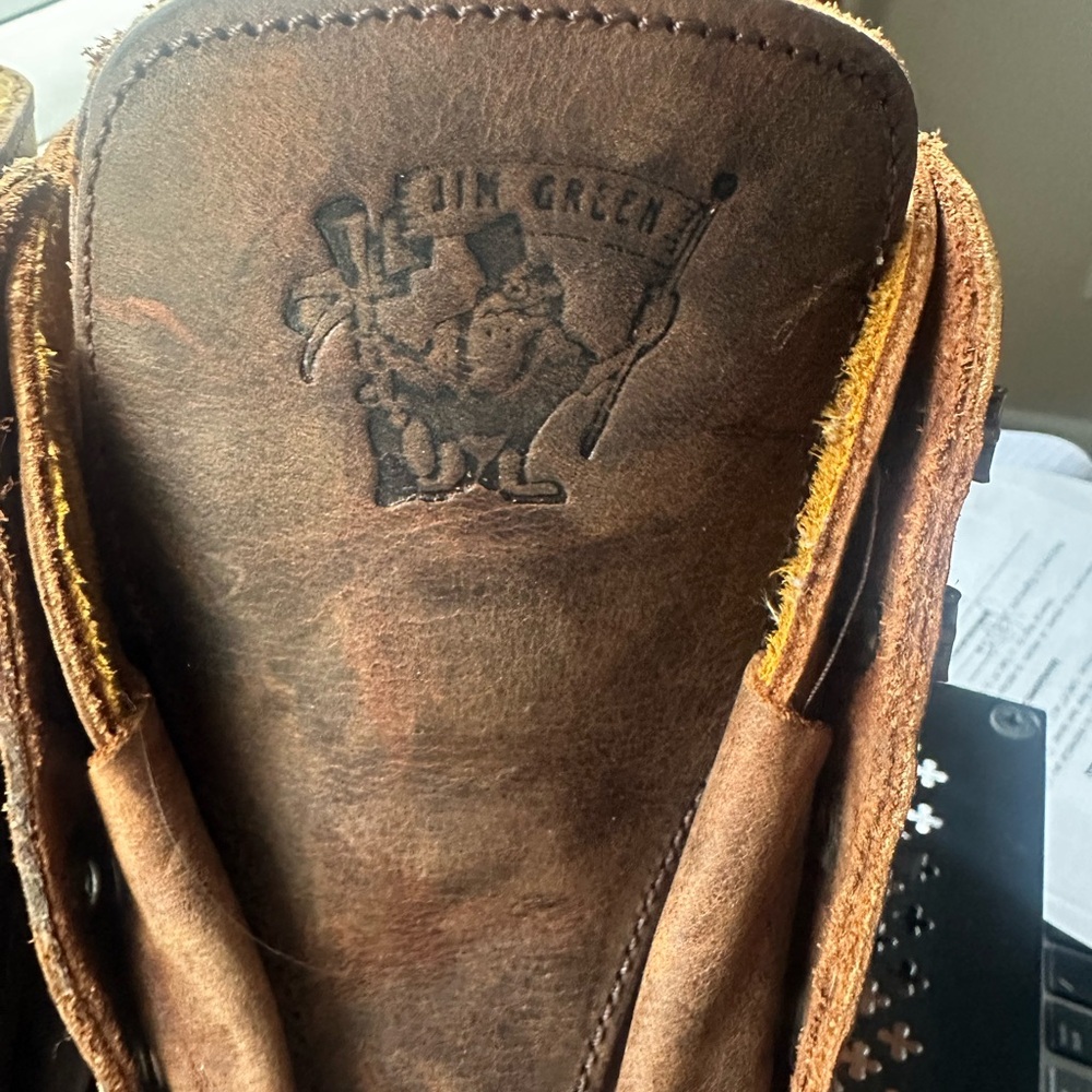 Jim Green Numzaan Bronco Brown Tyre Wedge Boot - Picture 2 of 5